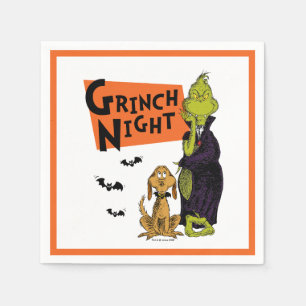 Serviette En Papier Dr Seuss Hallowen Grinch Night Graphic