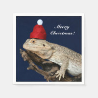 Dragon barbu personnalisé - Chapeau de Père Noël