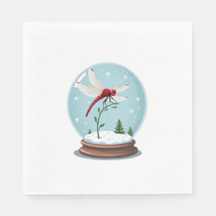 Serviette En Papier Dragonale du Globe des neiges