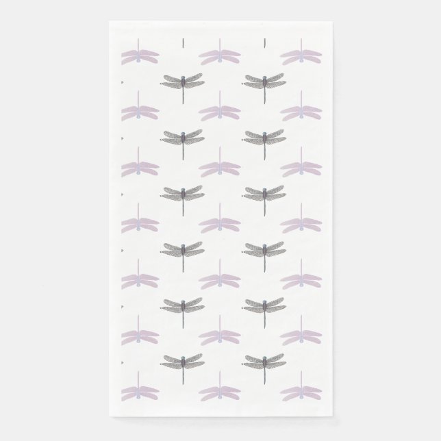Serviette En Papier Dragonfly Daylight Blanc (Devant)