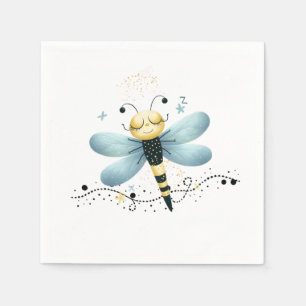Serviette En Papier Dragonfly Sleepy Whimsical