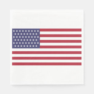 Serviette En Papier Drapeau 51 étoiles des États-Unis d'Amérique (État
