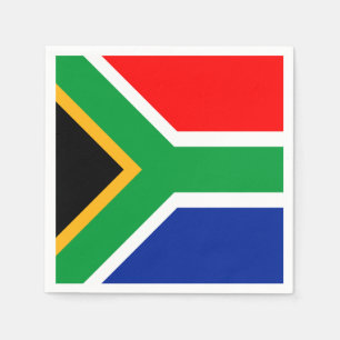 Serviette En Papier Drapeau Afrique du Sud