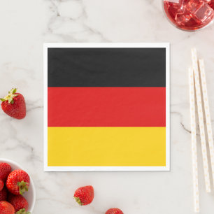 Serviette En Papier Drapeau allemand