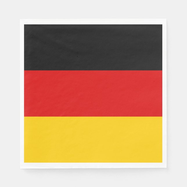 Serviette En Papier Drapeau allemand (Devant)
