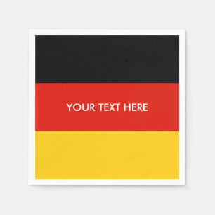 Serviette En Papier Drapeau allemand des serviettes faites sur