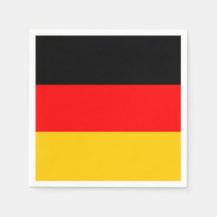 Serviette En Papier Drapeau allemand : Tricolor Oktoberfest Party