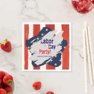 Serviette En Papier Drapeau américain en papier pour la fête du Travai
