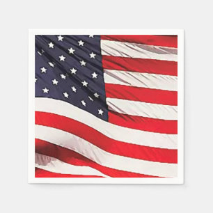 Serviette En Papier Drapeau américain patriotique