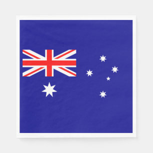 Serviette En Papier Drapeau australien patriotique