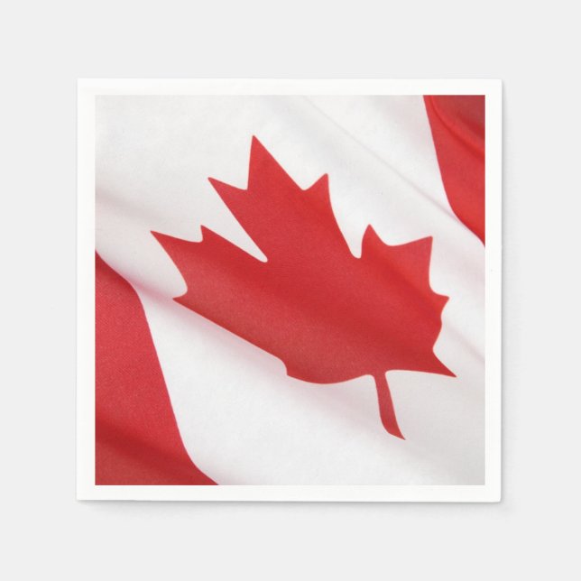 Serviette En Papier Drapeau canadien (Devant)