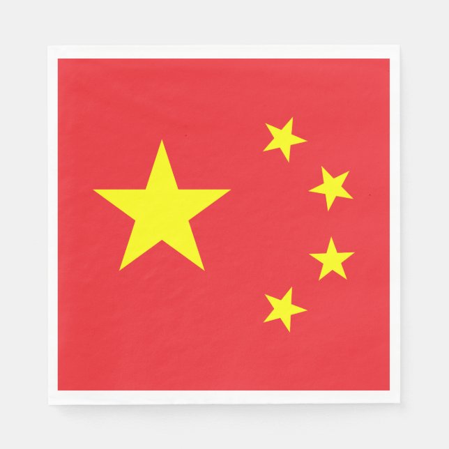 Serviette En Papier Drapeau chinois (Devant)