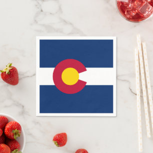 Serviette En Papier Drapeau coloradain, Drapeau du Colorado