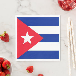 Serviette En Papier Drapeau Cuba