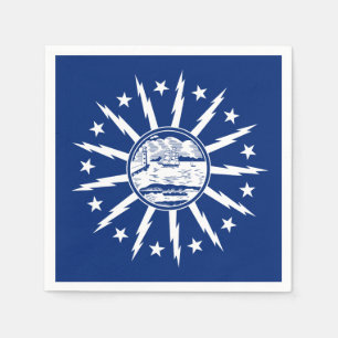 Serviette En Papier Drapeau de Buffalo, New York Napkins