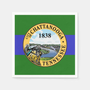 Serviette En Papier Drapeau de Chattanooga, Tennessee