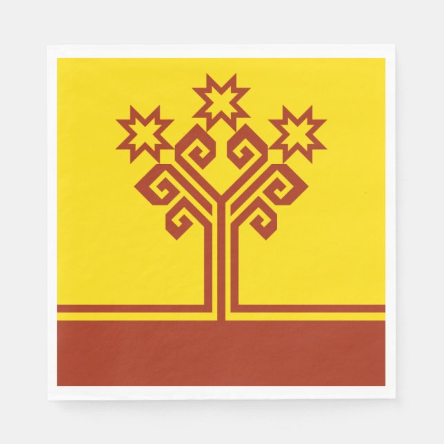 Serviette En Papier Drapeau de Chuvashia (Devant)
