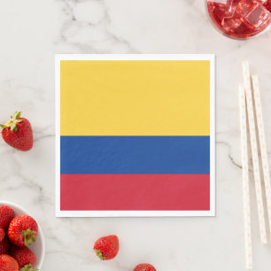 Serviette En Papier Drapeau de Colombie