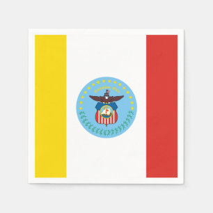 Serviette En Papier Drapeau de Columbus, Ohio Papier serviettes