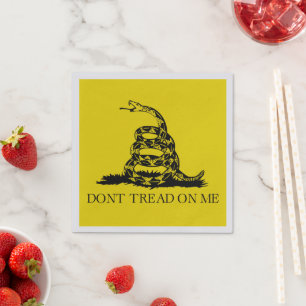 Serviette En Papier Drapeau de crotale de Gadsden : Guerre révolutionn