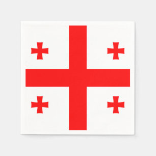 Serviette En Papier Drapeau de Géorgie