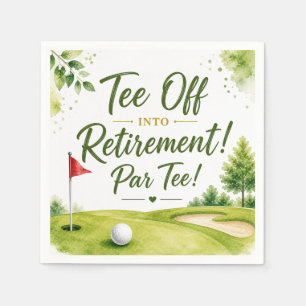 Serviette En Papier Drapeau de golf sur le green de putting pour la Re