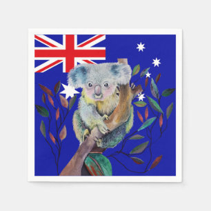 Serviette En Papier Drapeau de Koala