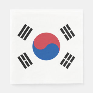 Serviette En Papier Drapeau de la Corée du Sud
