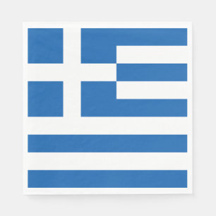 Serviette En Papier Drapeau de la Grèce