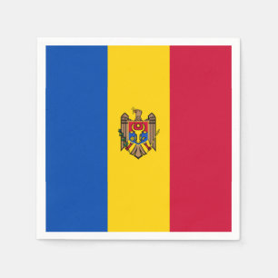 Serviette En Papier Drapeau de la Moldavie