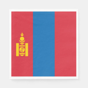 Serviette En Papier Drapeau de la Mongolie