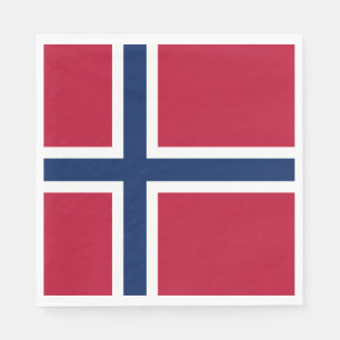 Serviette En Papier Drapeau de la Norvège
