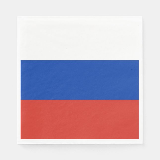 Serviette En Papier Drapeau de la Russie (Devant)