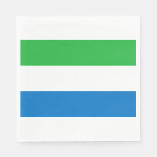 Serviette En Papier Drapeau de la Sierra Leone