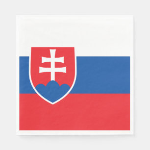 Serviette En Papier Drapeau de la Slovaquie