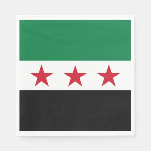 Serviette En Papier Drapeau de la Syrie