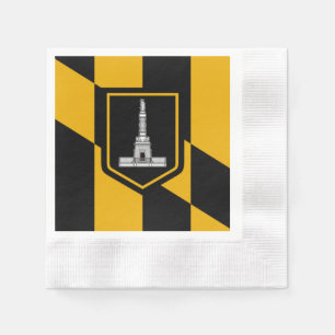 Serviette En Papier Drapeau de la ville de Baltimore