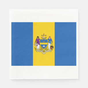 Serviette En Papier Drapeau de la ville de Philadelphie (Pennsylvanie)