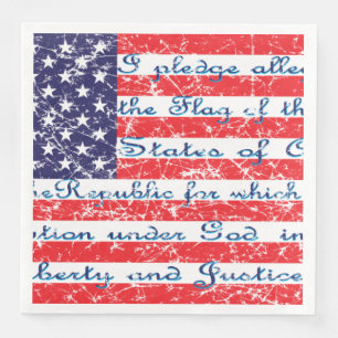 Serviette En Papier Drapeau de l'Allégeance USA