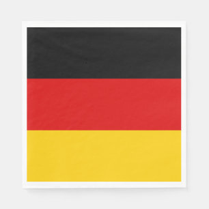 Serviette En Papier Drapeau de l'Allemagne (Deutschland)