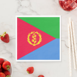 Serviette En Papier Drapeau de l'Érythrée