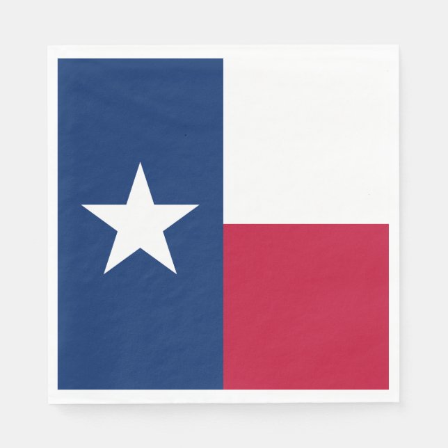 Serviette En Papier Drapeau de l'État du Texas (Devant)