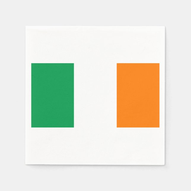 Serviette En Papier Drapeau de l'Irlande Papier serviettes (Devant)