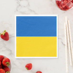Serviette En Papier Drapeau de l'Ukraine