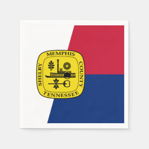 Serviette En Papier Drapeau de Memphis, serviettes du Tennessee