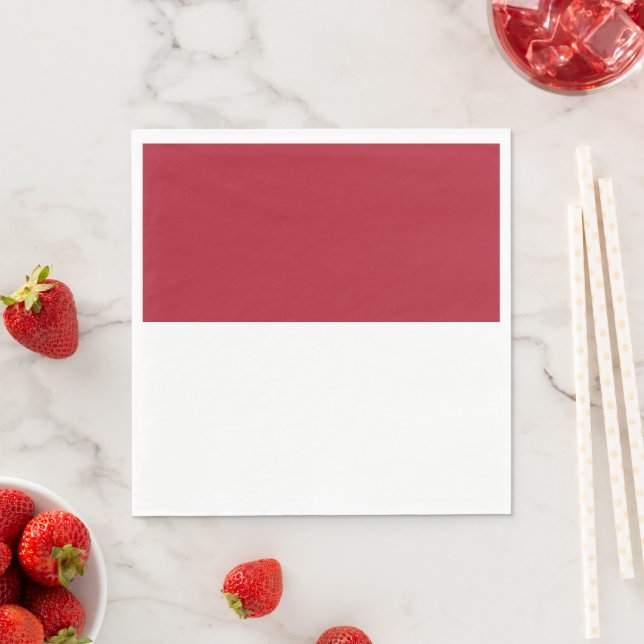 Serviette En Papier Drapeau de Monaco (En situation)