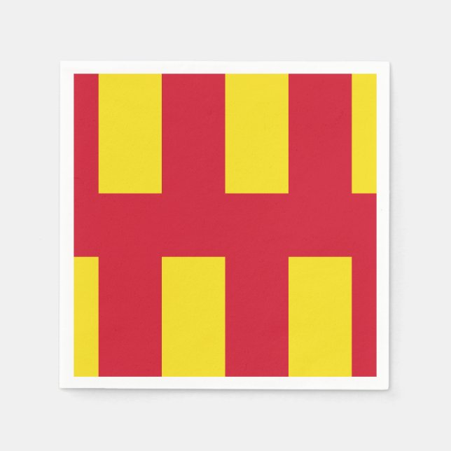 Serviette En Papier Drapeau de Northumberland Papier serviettes (Devant)