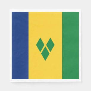 Serviette En Papier Drapeau de Saint-Vincent