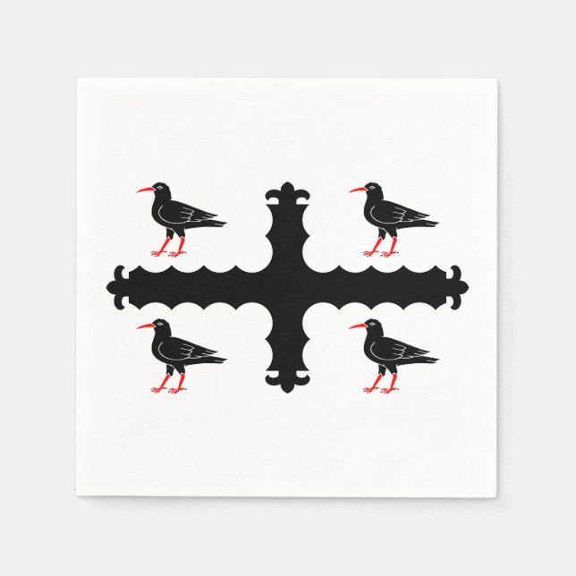 Serviette En Papier Drapeau de serviettes Flintshire (Devant)