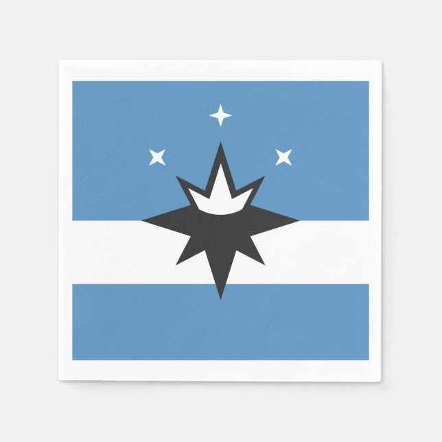 Serviette En Papier Drapeau de Springfield, Missouri (Devant)